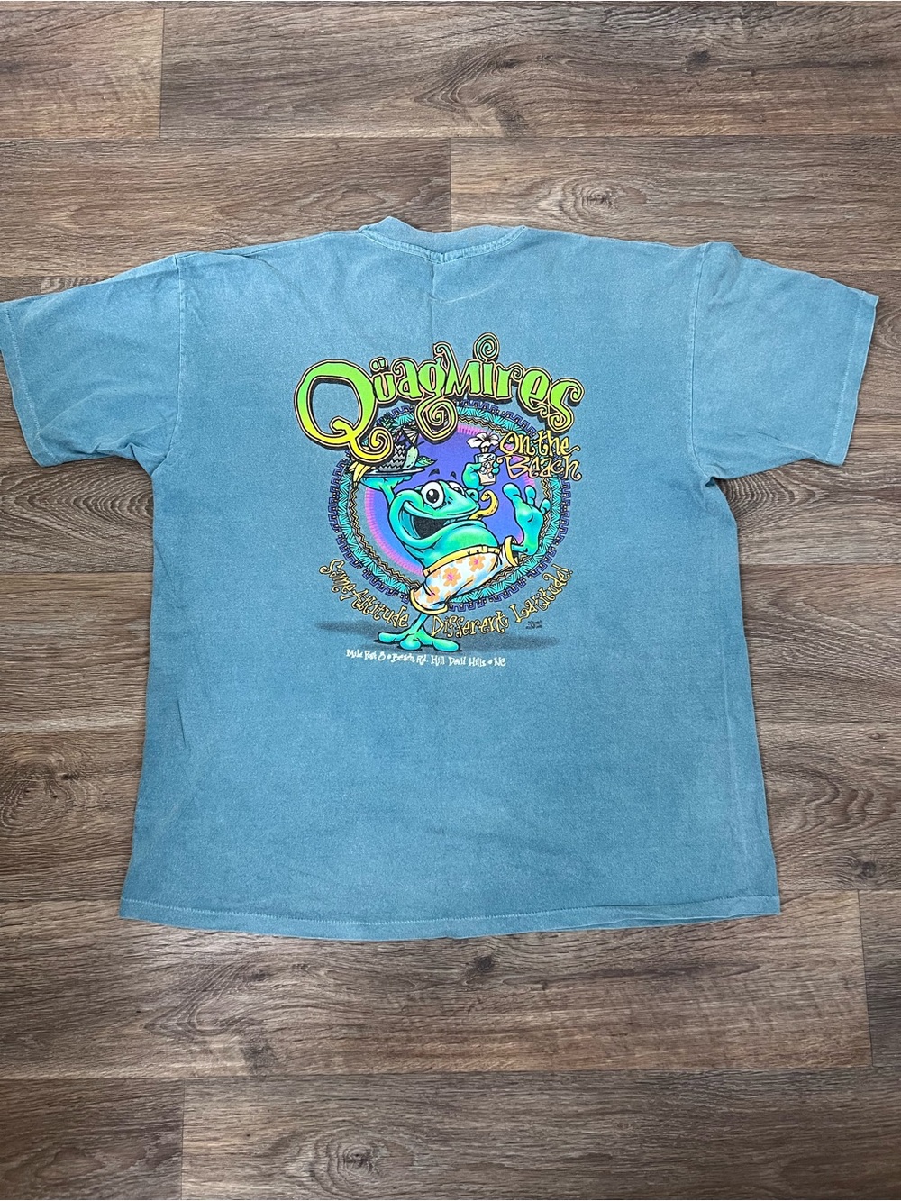 Anvil blue vintage 90s Quagmire tee Size XL #cartoon #tee /564